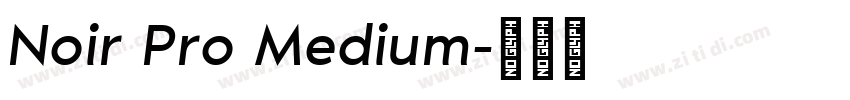 Noir Pro Medium字体转换
